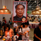 A book depicts Hong Kong’s top leader as late chairman Mao Zedong at 2012 Hong Kong Book Fair.